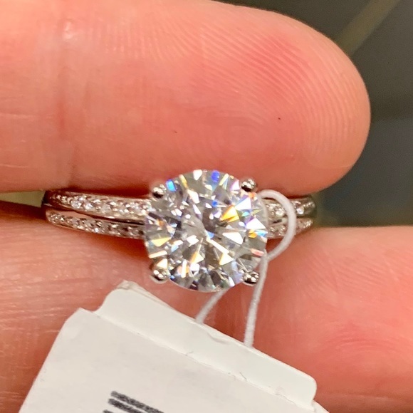 Delmar Silver CZ Accent Engagement Ring 💍 🤩 - Picture 12 of 12